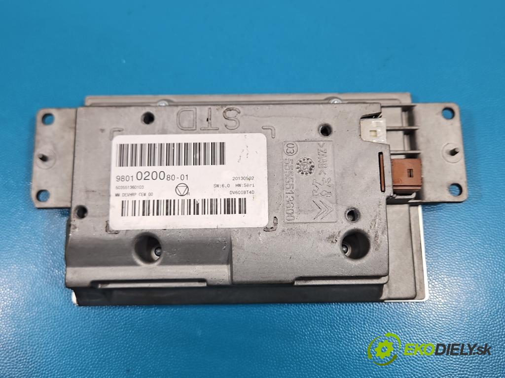 Citroen C5 II 2008-2017 1.6 hdi 114 hp automatic 84 kW 1560 cm3 4- displej 9801020080-01 (Přístrojová deska)