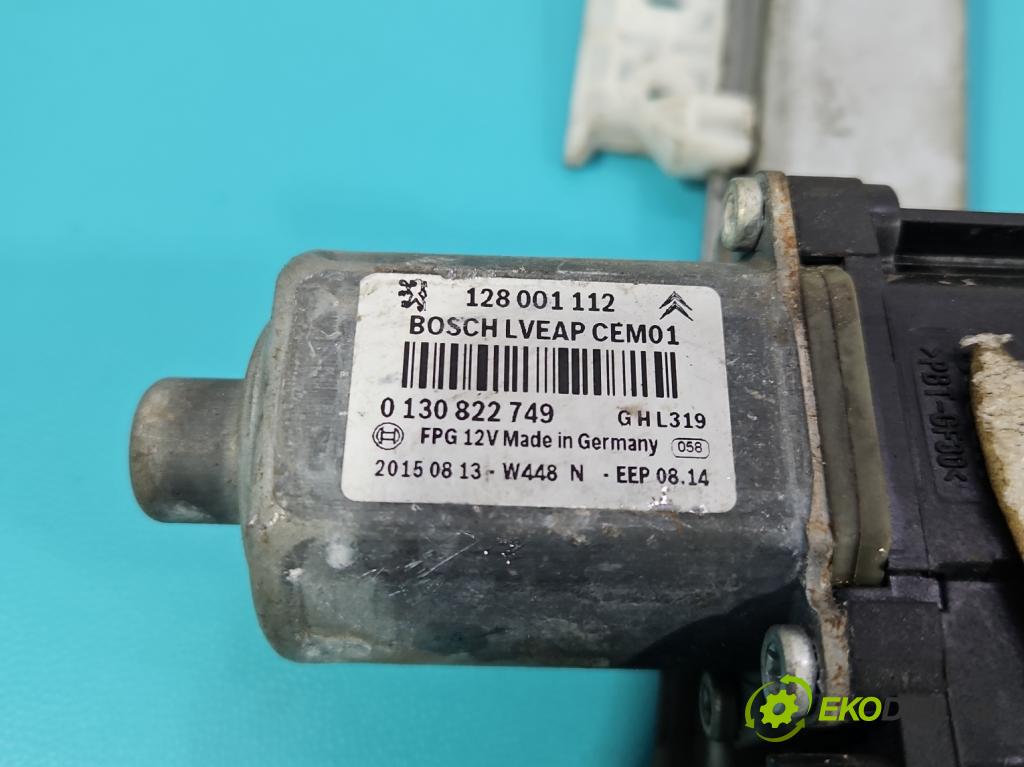 Citroen C5 II 2008-2017 1.6 hdi 114 HP automatic 84 kW 1560 cm3 4- mechanizmus okna predné pravý 128001112
