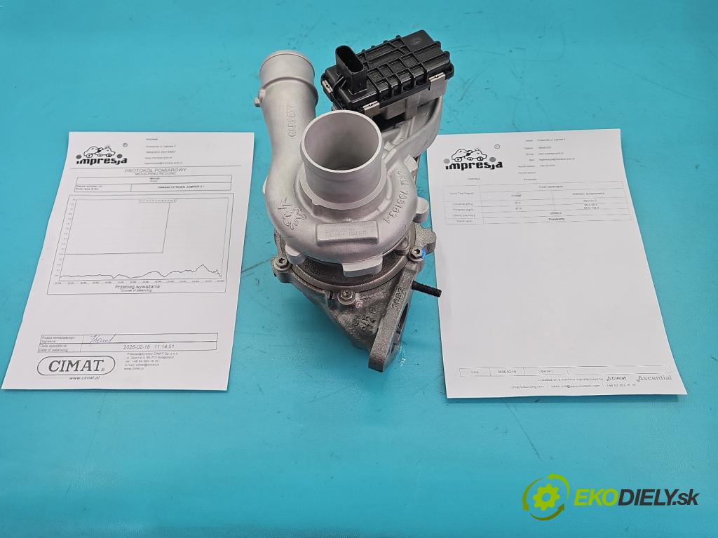 Citroen Jumper II 2006-2014 2.2 hdi 131 hp manual 96 kW 2198 cm3 5- Turbodmychadlo repasováno 798128-4