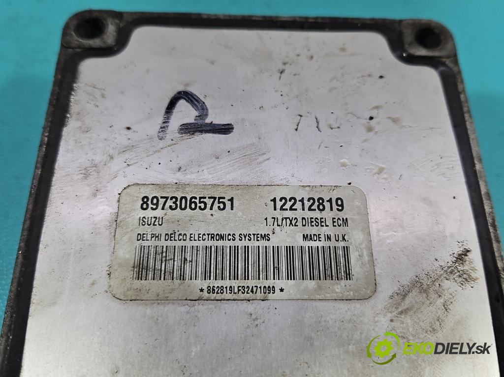 Opel Astra II 1998-2009 1.7 dti 75 HP manual 55 kW 1686 cm3 5- riadiaca jednotka motora 12212819