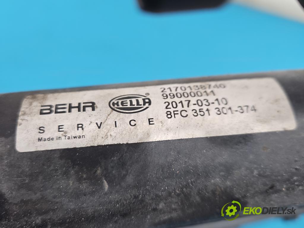 Opel Astra II 1998-2009 1.7 dti 75 HP manual 55 kW 1686 cm3 5- chladič klimatizácie  (Chladič klimatizácie)