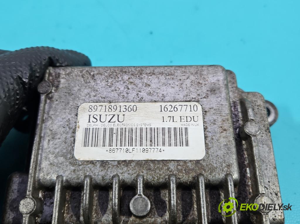 Opel Astra II 1998-2009 1.7 dti 75 HP manual 55 kW 1686 cm3 5- riadiaca jednotka ostatné 8971891360