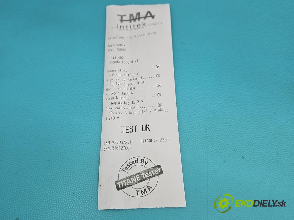 Honda Accord VI 1998-2002 1.8 16V 136hp manual 100 kW 1850 cm3 5- startér:  (Startér)