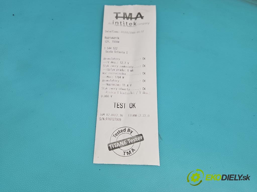 Skoda Octavia I 1996-2010 1.9 tdi 90 hp manual 66 kW 1896 cm3 5- startér:  (Startér)