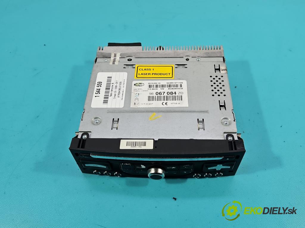Citroen C5 II 2008-2017 1.6 hdi 114 hp automatic 84 kW 1560 cm3 4- Radio továrna: 98067084ZD