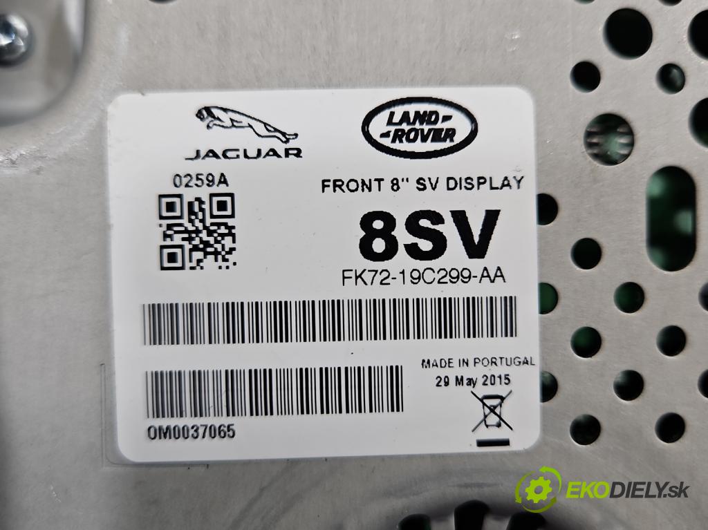 Jaguar XE X760 2015-2024 2.0d 179KM automatic 132 kW 1999 cm3 4- displej FK72-19C299-AA (Přístrojová deska)