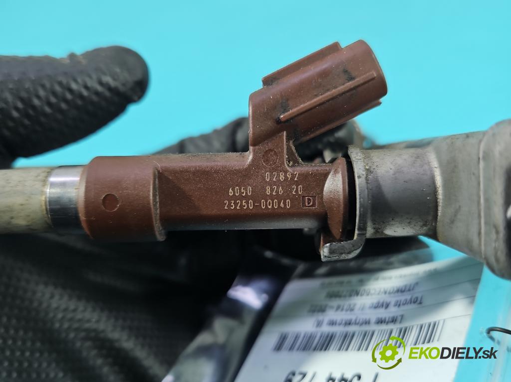 Toyota Aygo II 2014-2022 1.0 vvti 72 HP manual 53 kW 998 cm3 5- lišta vstrekovacia 23250-00040 (Vstrekovacia lišta)