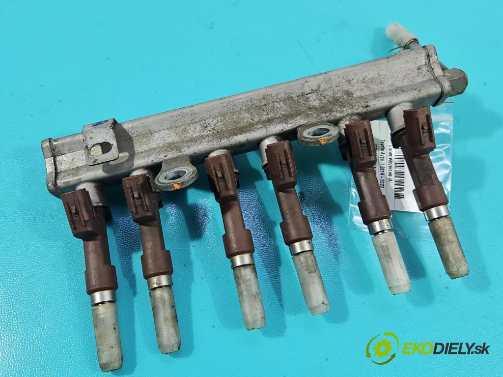 Toyota Aygo II 2014-2022 1.0 vvti 72 HP manual 53 kW 998 cm3 5- lišta vstrekovacia 23250-00040 (Vstrekovacia lišta)