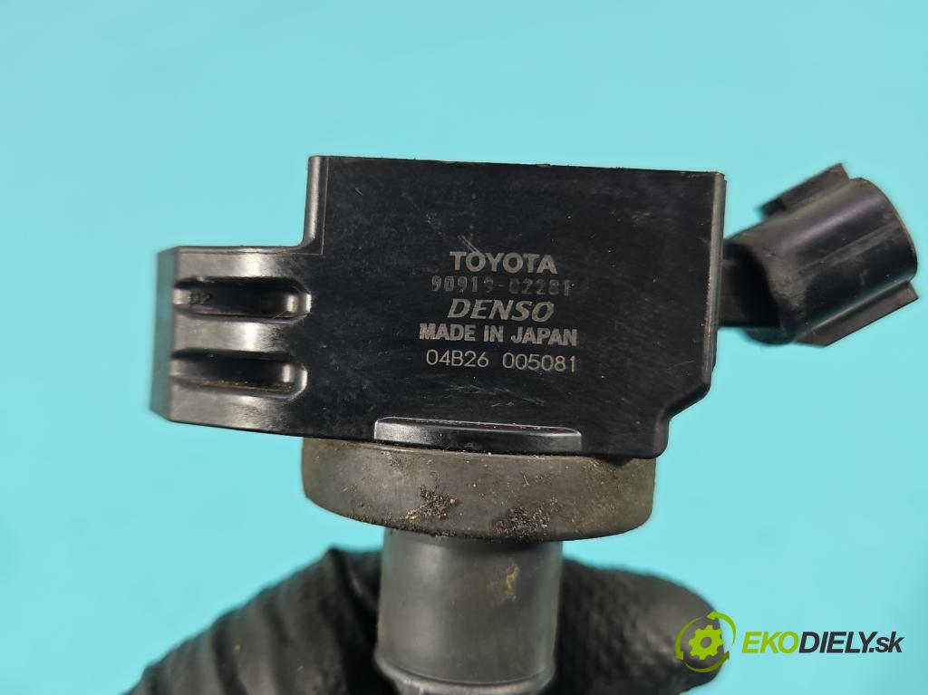 Toyota Aygo II 2014-2022 1.0 vvti 72 HP manual 53 kW 998 cm3 5- cievka zapaľovacia 90919-02281 (Zapaľovacia cievka)