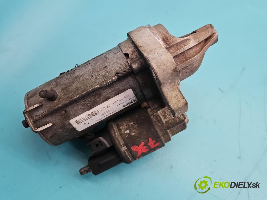 Toyota Aygo II 2014-2022 1.0 vvti 72 hp manual 53 kW 998 cm3 5- startér: TS12E200 (Startér)