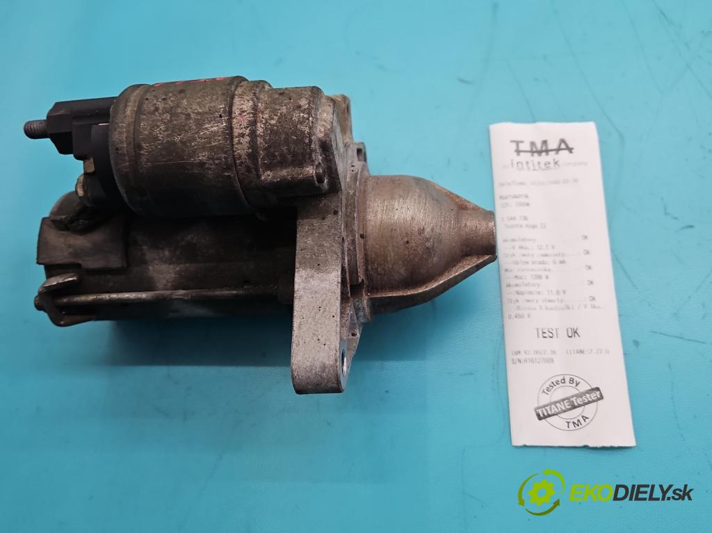 Toyota Aygo II 2014-2022 1.0 vvti 72 hp manual 53 kW 998 cm3 5- startér: TS12E200 (Startér)