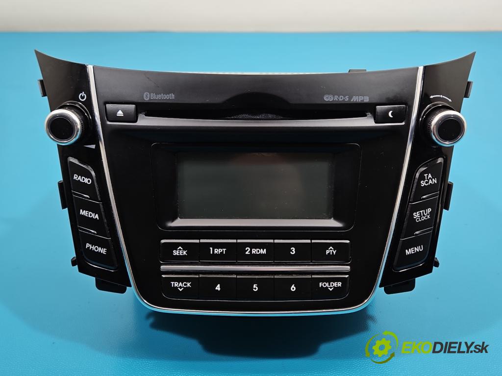 Hyundai I30 II 2012-2016 1.6 crdi 110 HP manual 81 kW 1582 cm3 5- Radio originál 96170-A6210GU