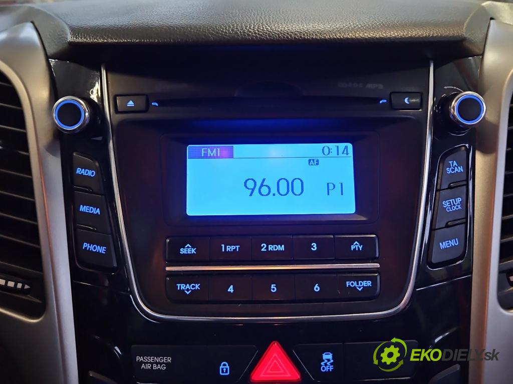 Hyundai I30 II 2012-2016 1.6 crdi 110 HP manual 81 kW 1582 cm3 5- Radio originál 96170-A6210GU