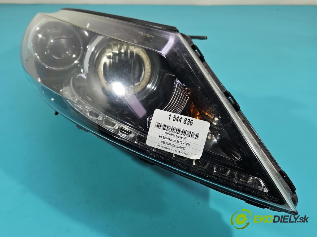 Kia Sportage III 2010-2015 2.0 crdi 184hp automatic 135 kW 1995 cm3 5- Reflektor: pravý 92102-3WXXX (Svetlo predné pravé)