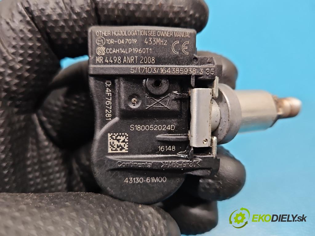 Suzuki Vitara II 2015- 1.6 16V 120 HP manual 88 kW 1586 cm3 5- snímač tlak: pneumatika 43130-61M00 (Snímač tlaku v pneumatike)