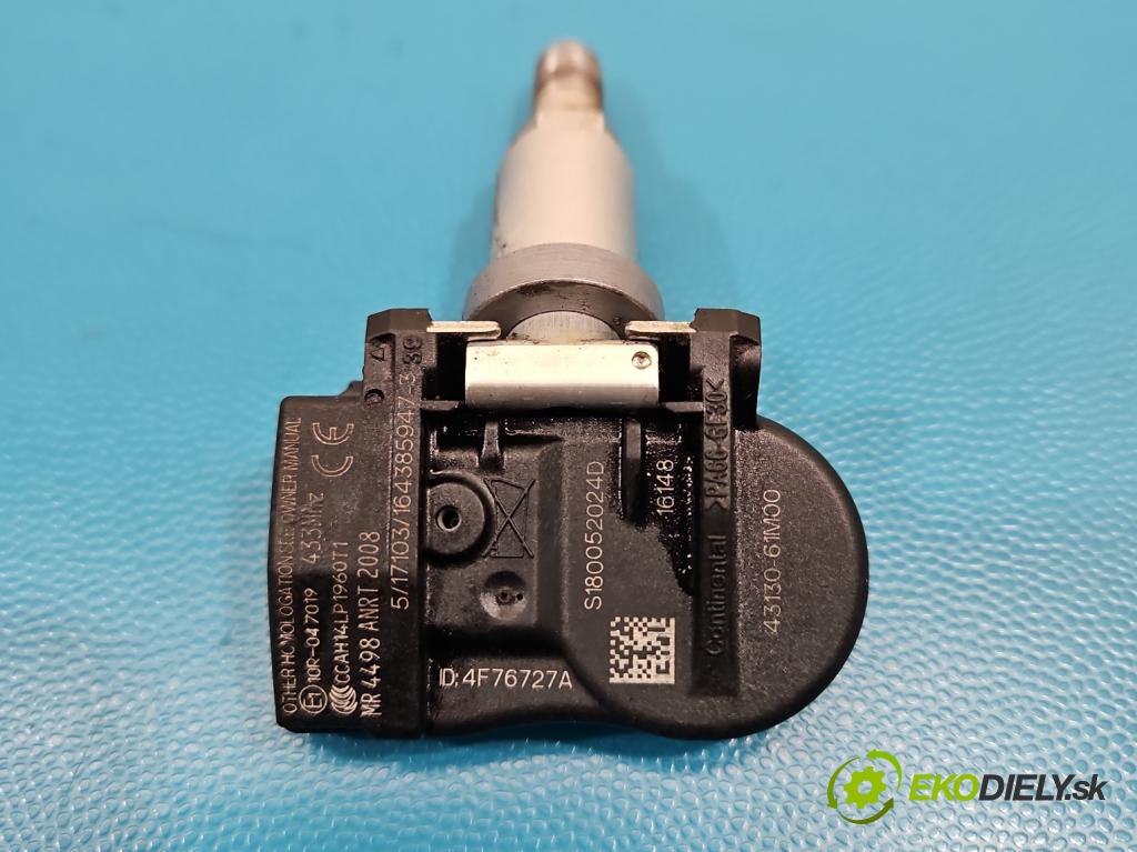 Suzuki Vitara II 2015- 1.6 16V 120 HP manual 88 kW 1586 cm3 5- snímač tlak: pneumatika 43130-61M00 (Snímač tlaku v pneumatike)