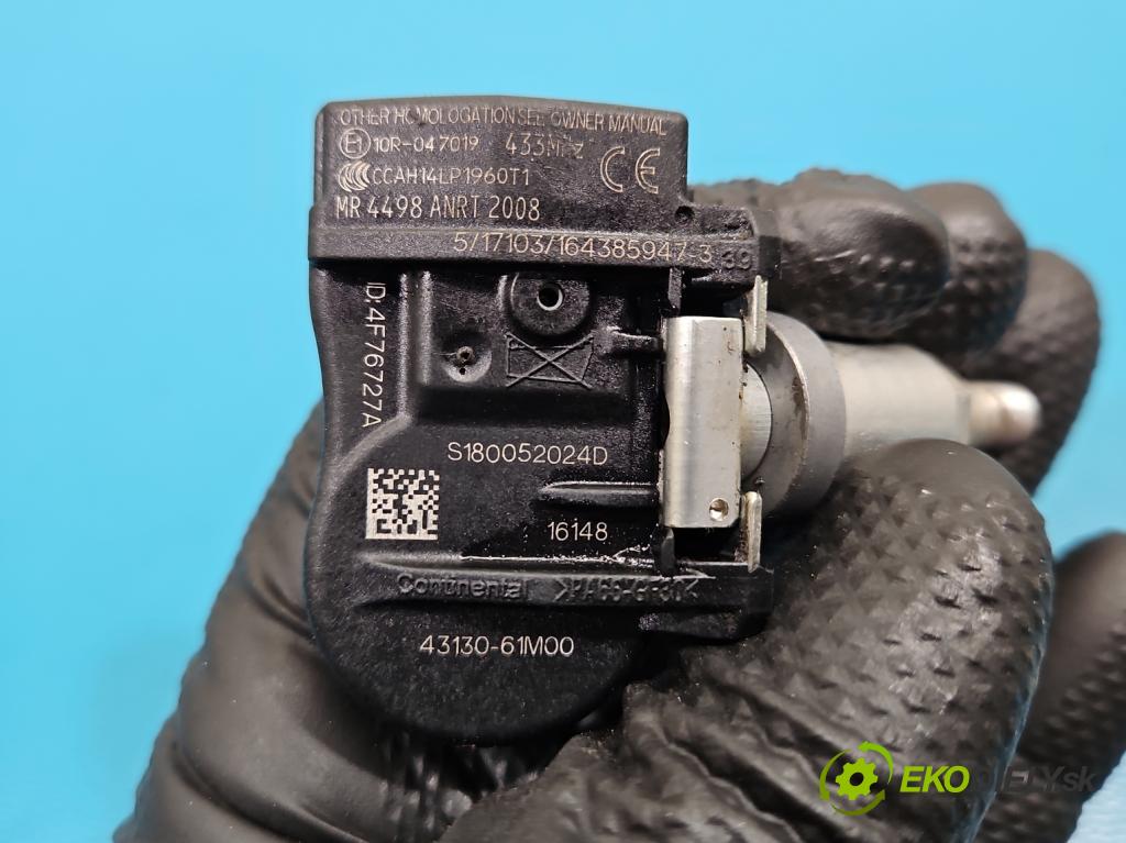 Suzuki Vitara II 2015- 1.6 16V 120 HP manual 88 kW 1586 cm3 5- snímač tlak: pneumatika 43130-61M00 (Snímač tlaku v pneumatike)