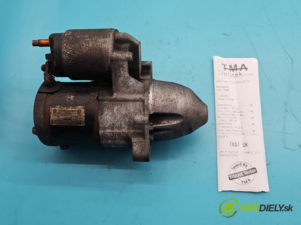 Dodge Caliber 1.8 16V 150 hp manual 110 kW 1799 cm3 5- startér: 05034555AA (Startér)