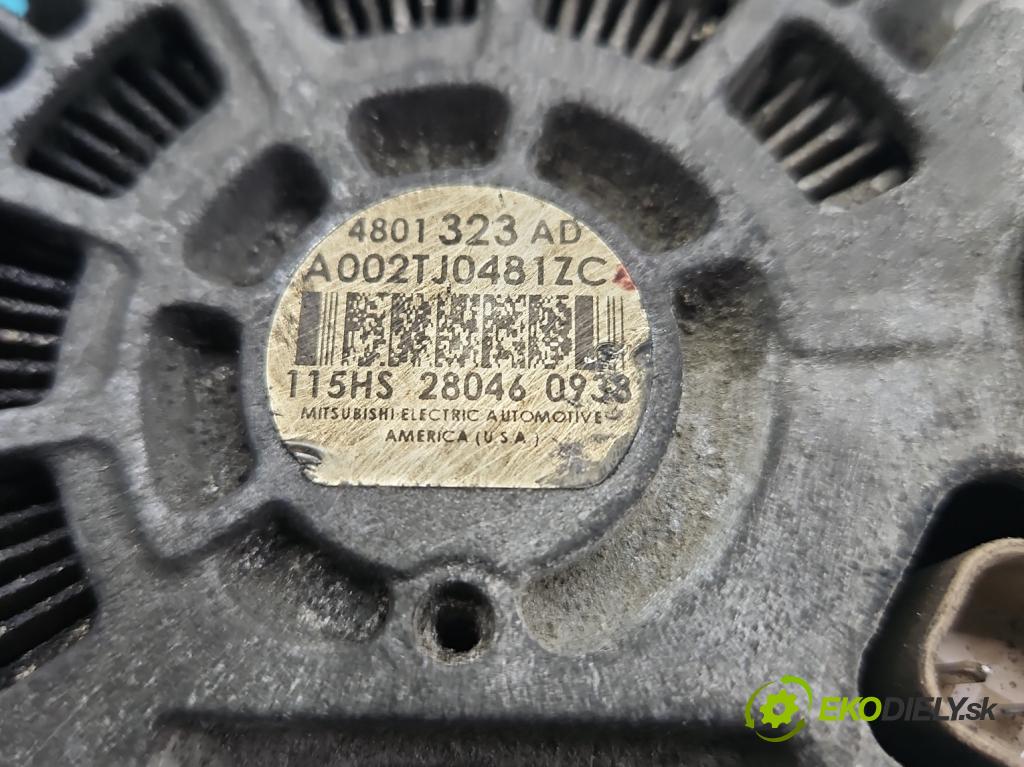 Dodge Caliber 1.8 16V 150 HP manual 110 kW 1799 cm3 5- Alternator 4801323AD (Alternátor)