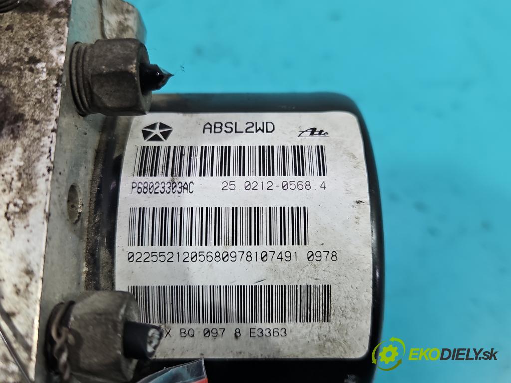 Dodge Caliber 1.8 16V 150 HP manual 110 kW 1799 cm3 5- čerpadlo abs P68023303AC (Pumpa ABS)