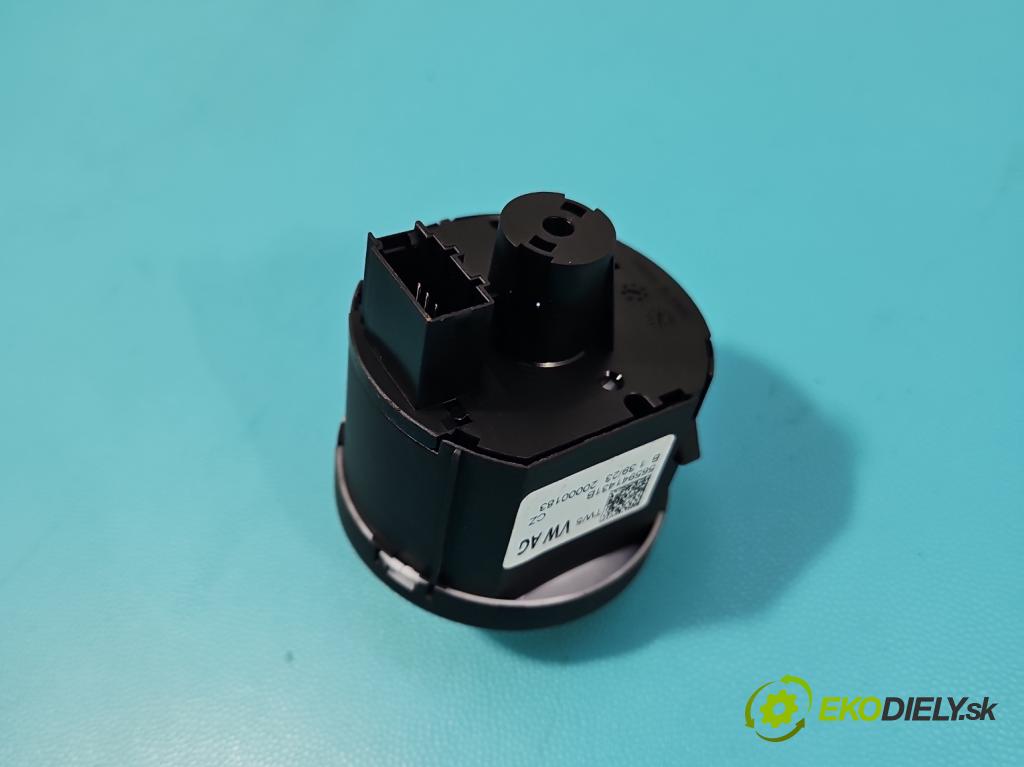 Skoda Kamiq 1.0 TSI 110 HP automatic 81 kW 999 cm3 5- prepínač světla: na doska: 565941431B