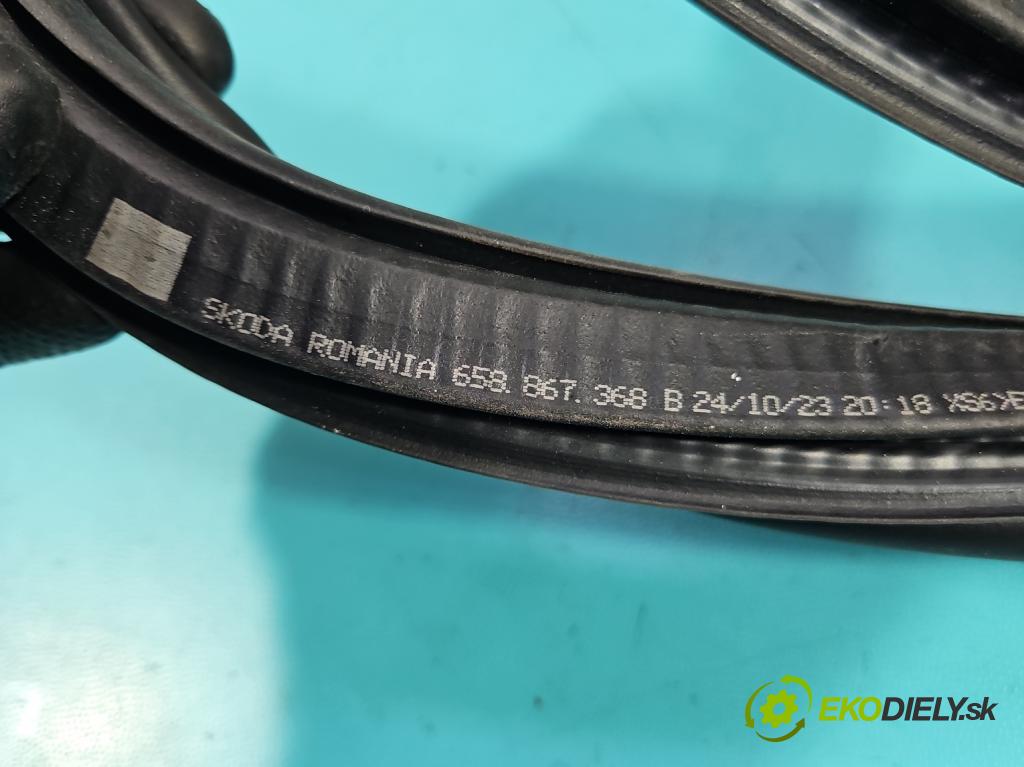 Skoda Kamiq 1.0 TSI 110 HP automatic 81 kW 999 cm3 5- Těsnění: dvere zadné pravé 658867368B (Karoséria ostatné)