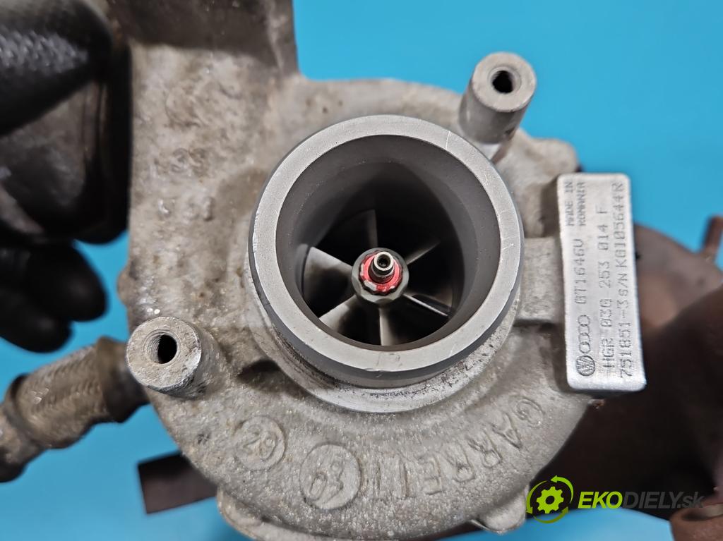 Skoda Octavia II 2004-2013 1.9 tdi (BXE) 105 HP manual 77 kW 1896 cm3 5- turbodúchadlo, turbo 751851-3 (Turbodúchadlo (kompletné))