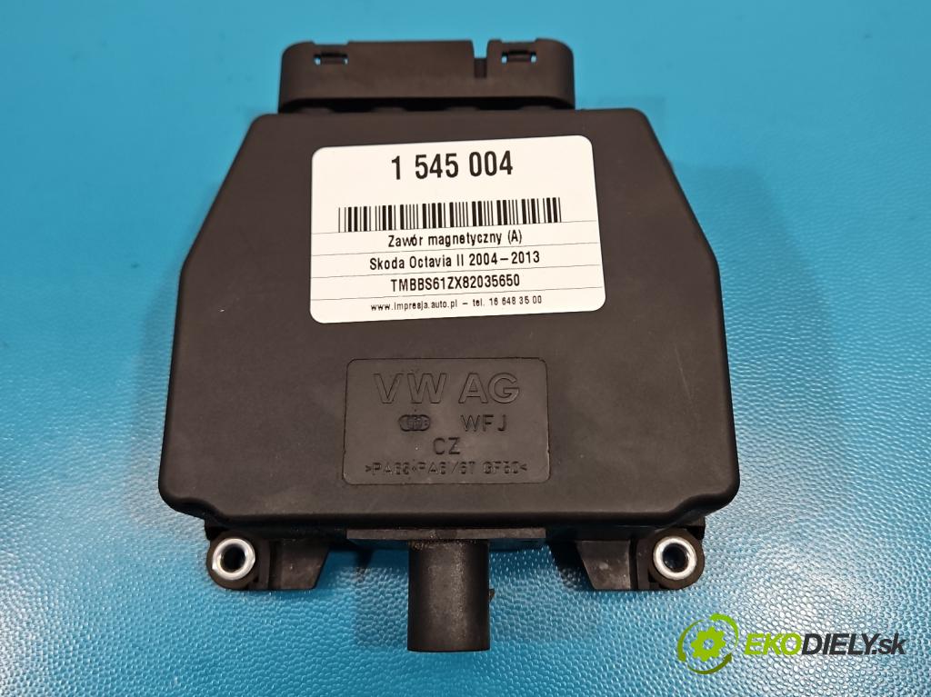 Skoda Octavia II 2004-2013 1.9 tdi (BXE) 105 HP manual 77 kW 1896 cm3 5- ventil magnetické: 6Q0906625 (Ventil ostatné)