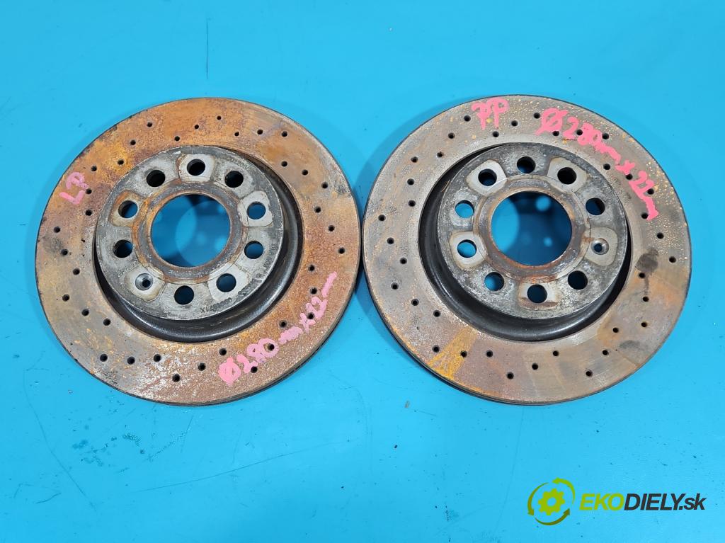 Skoda Octavia II 2004-2013 1.9 tdi (BXE) 105 hp manual 77 kW 1896 cm3 5- Štíty: posilovač přední