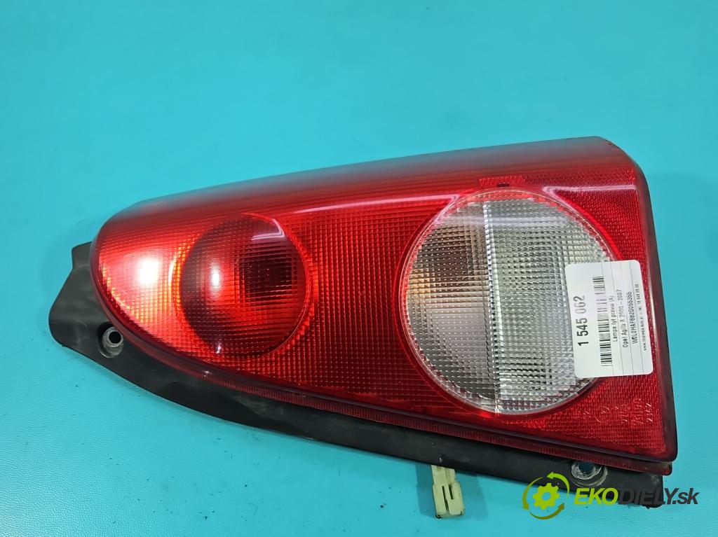 Opel Agila A 2000-2007 1.2 16V 75 HP manual 55 kW 1199 cm3 5- svetlo / reflektor zadné pravé  (Kľučka dverí ostatné)