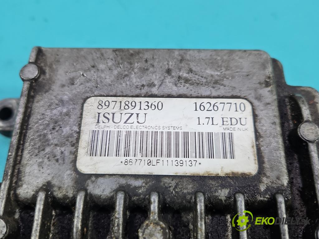 Opel Astra II 1998-2009 1.7 dti 75 HP manual 55 kW 1686 cm3 5- riadiaca jednotka ostatné 8971891360