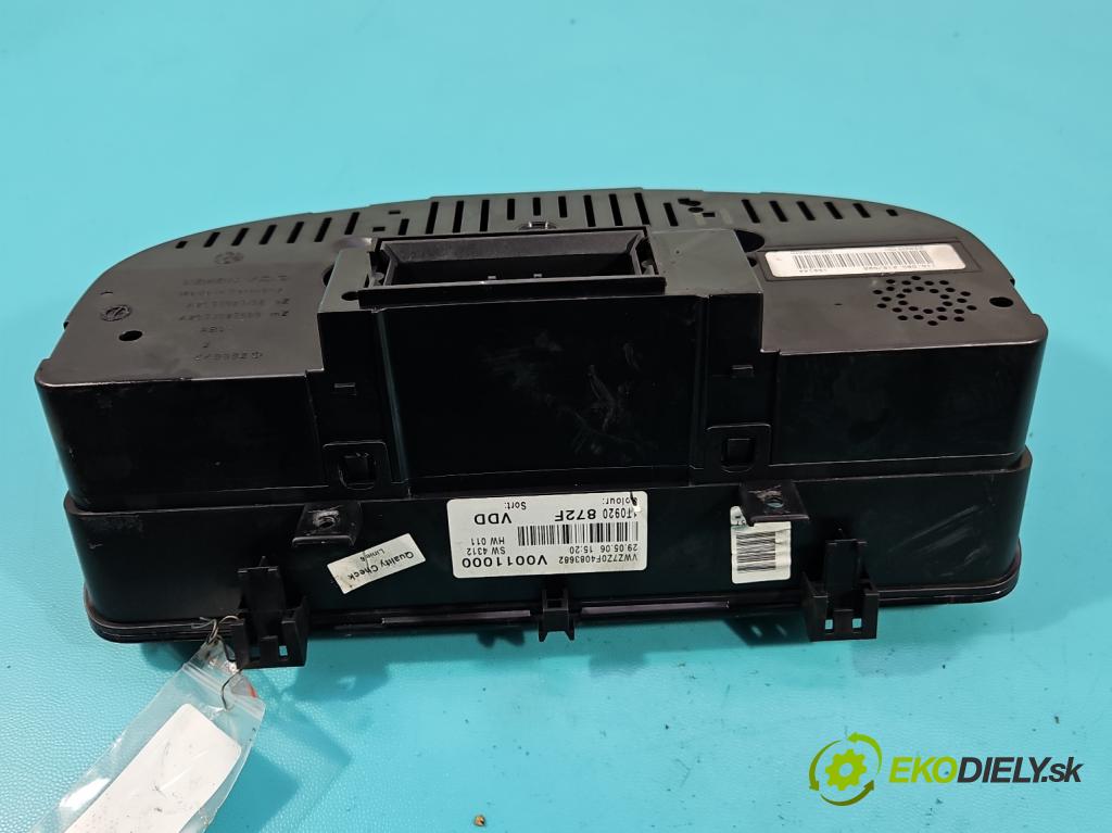 Vw Touran I 2003-2015 2.0 tdi 170 hp automatic 125 kW 1968 cm3 5- Přístrojová deska 1T0920872F (Přístrojová deska)