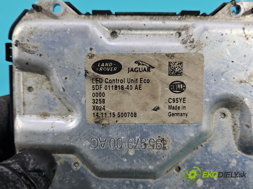 Jaguar XE X760 2015-2024 2.0d 179KM automatic 132 kW 1999 cm3 4- střídač: xenon 5DF011818-40 (Riadiaca jednotka xenónu)