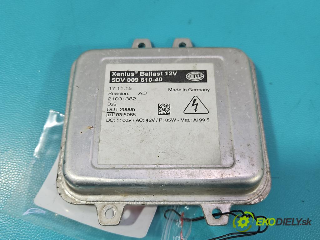 Jaguar XE X760 2015-2024 2.0d 179KM automatic 132 kW 1999 cm3 4- střídač: xenon 5DV009610-40 (Riadiaca jednotka xenónu)