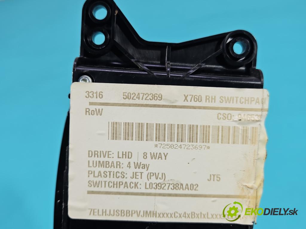 Jaguar XE X760 2015-2024 2.0d 179KM automatic 132 kW 1999 cm3 4- prepínač ostatné GX73-14B566-FB