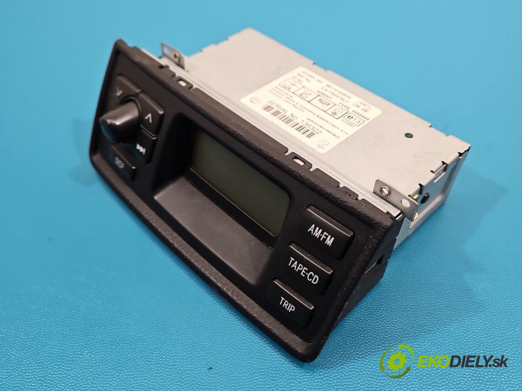 Toyota Yaris I 1999-2005 1.0 vvti 65 HP manual 48 kW 998 cm3 3- Zobrazit: 86110-0D030 (Prístrojová doska)