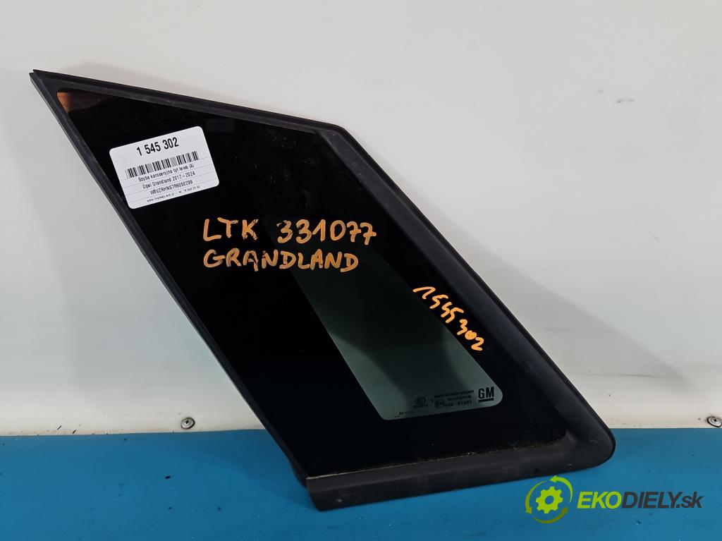 Opel Grandland 2017–2024 1.2 T 131 HP automatic 96 kW 1199 cm3 5- sklo zadné ľavé 