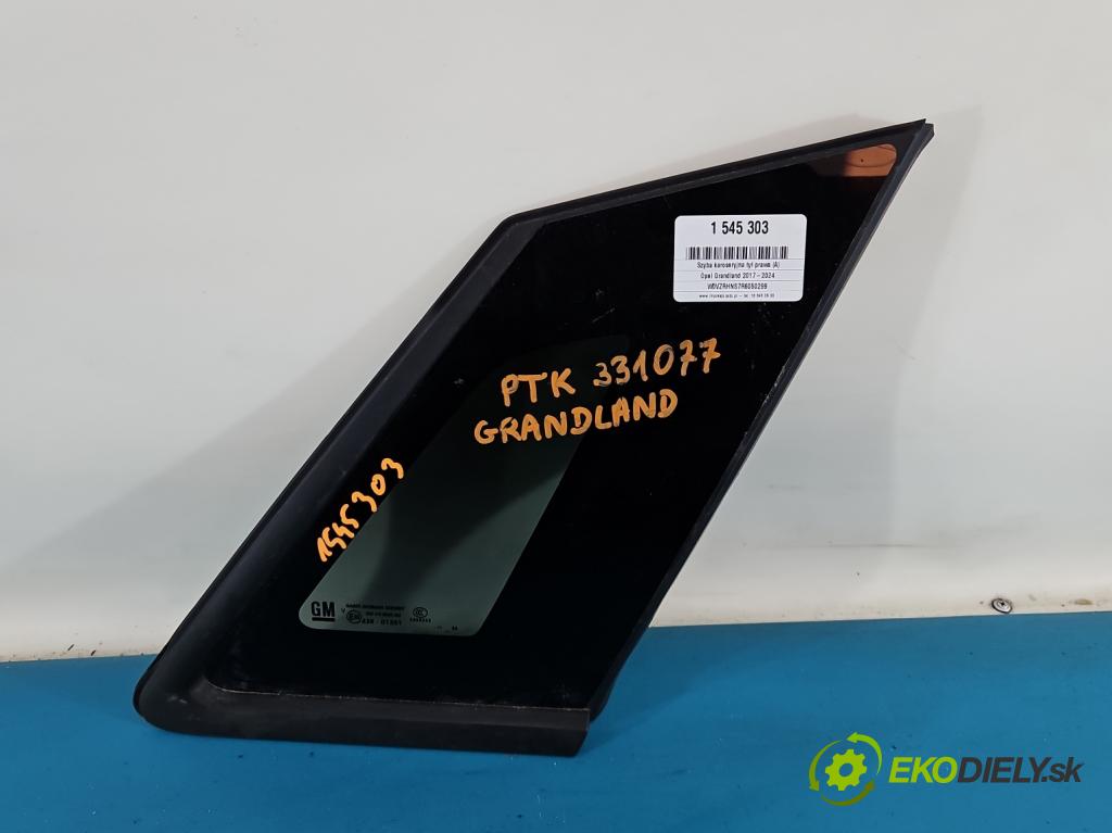 Opel Grandland 2017–2024 1.2 T 131 HP automatic 96 kW 1199 cm3 5- sklo zadné pravé 
