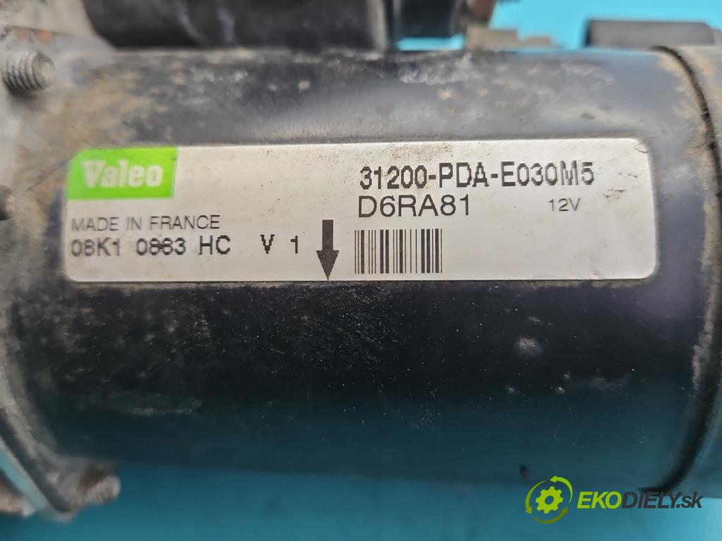 Honda Accord VI 1998-2002 1.8 16V 136hp manual 100 kW 1850 cm3 4- startér: D6RA81 (Startér)