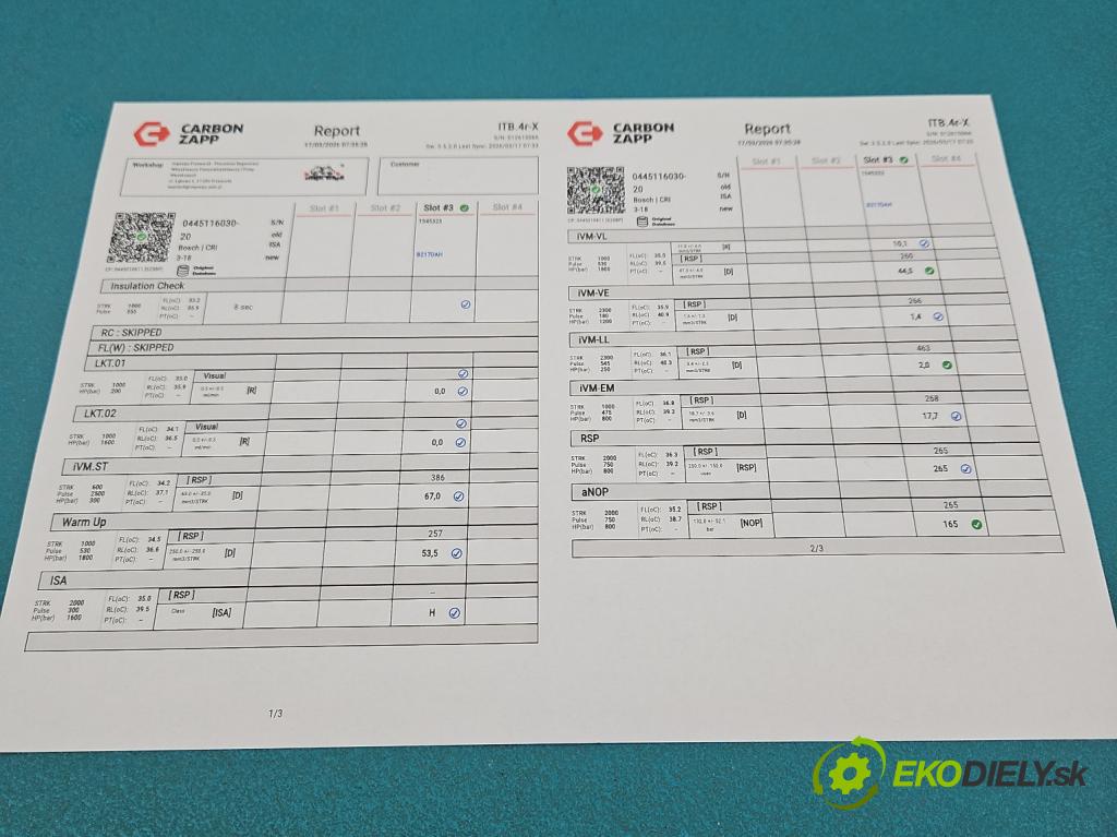 Seat Exeo 2.0 tdi 143 hp manual 105 kW 1968 cm3 5- vstřikovač 03L130277 (Vstřikovač paliva)