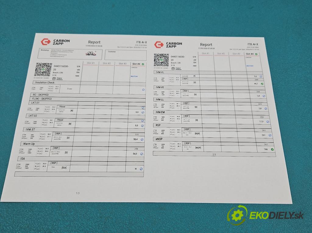 Seat Exeo 2.0 tdi 143 hp manual 105 kW 1968 cm3 5- vstřikovač 03L130277 (Vstřikovač paliva)
