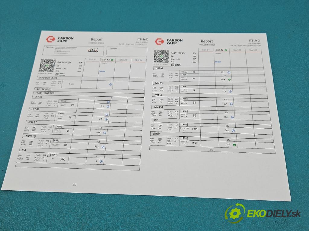 Seat Exeo 2.0 tdi 143 hp manual 105 kW 1968 cm3 5- vstřikovač 0445116030 (Vstřikovač paliva)