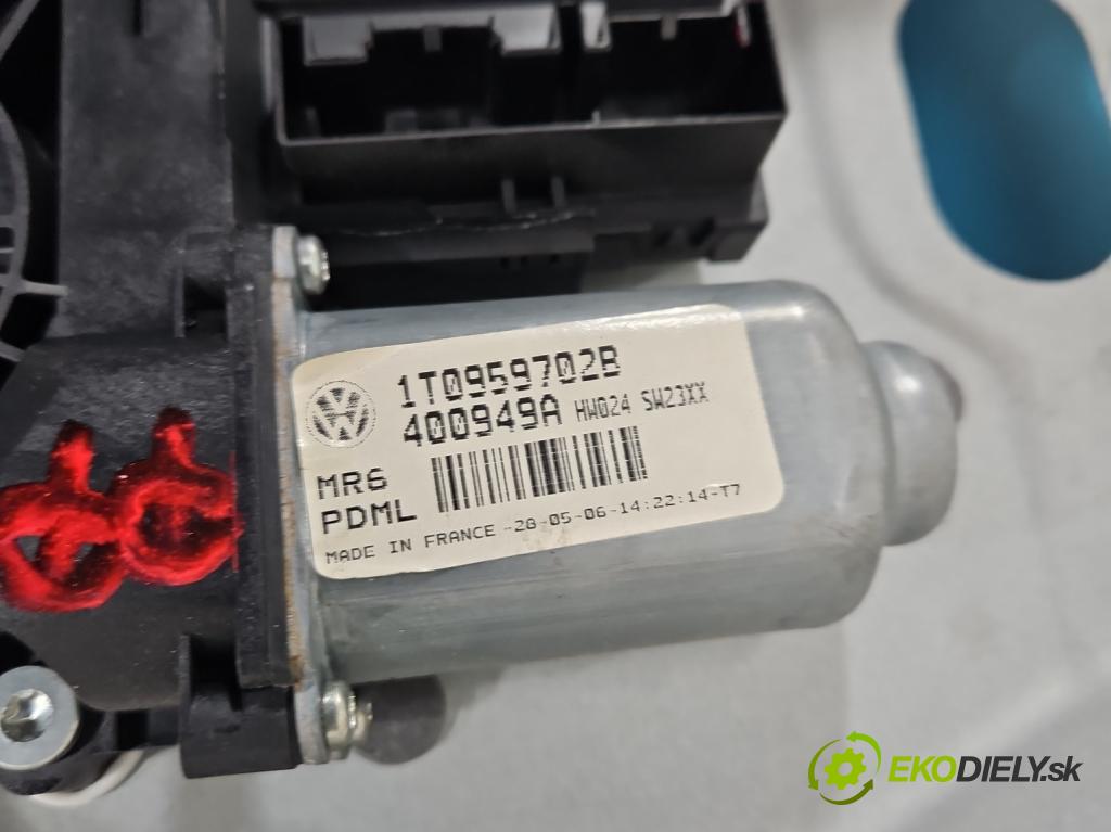 Vw Touran I 2003-2015 2.0 tdi 170 hp automatic 125 kW 1968 cm3 5- mechanismus stahování přední pravý 1K0959792G