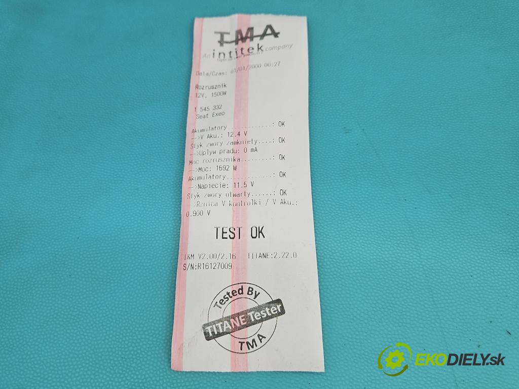 Seat Exeo 2.0 tdi 143 HP manual 105 kW 1968 cm3 5- štartér 0001125055 (Štartér)