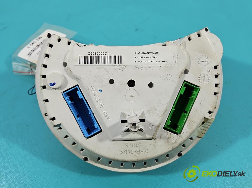 Vw New Beetle 1998-2010 2.0 8V 116 hp manual 85 kW 1984 cm3 3- Přístrojová deska 1C0920805C (Přístrojová deska)