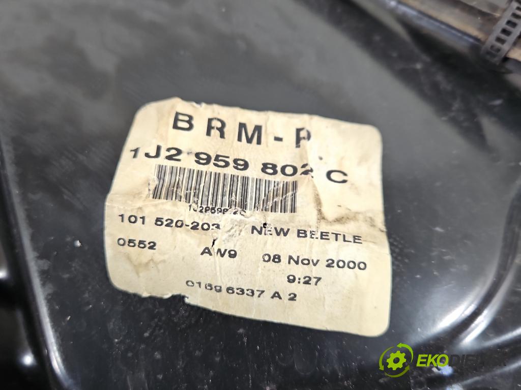 Vw New Beetle 1998-2010 2.0 8V 116 HP manual 85 kW 1984 cm3 3- mechanizmus okna predné ľavý 1J2959802C