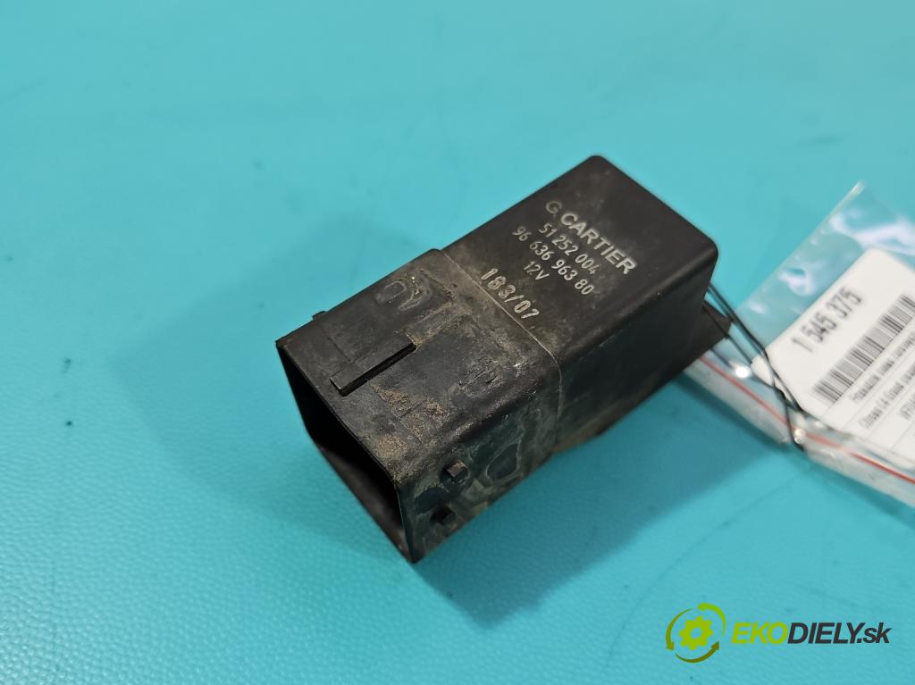 Citroen C4 Grand picasso I 2006-2013 2.0 hdi 136 HP automatic 100 kW 1997 cm3 5- Relé: svíčky: zařicích: 9663696380 (Relé)