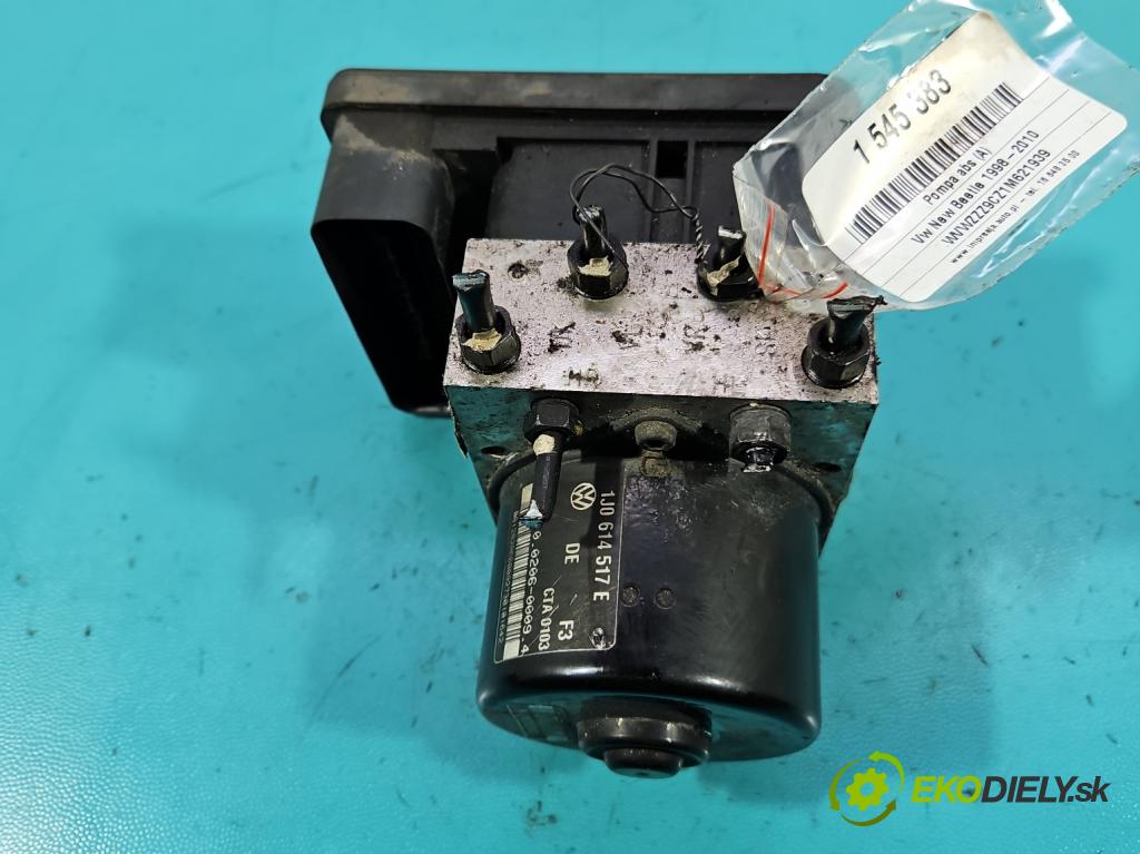 Vw New Beetle 1998-2010 2.0 8V 116 hp manual 85 kW 1984 cm3 3- čerpadlo abs 1J0614517E (Pumpa ABS)