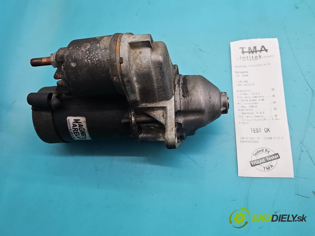 Opel Astra II 1998-2009 1.4 16V 90 HP manual 66 kW 1389 cm3 4- štartér  (Štartér)