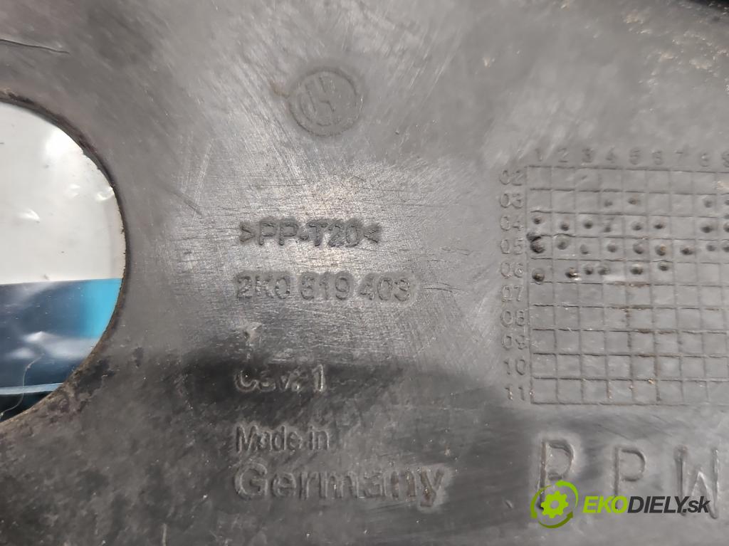 Vw Touran I 2003-2015 2.0 tdi 170 HP automatic 125 kW 1968 cm3 5- torpédo 2K0819403 (Torpédo (plast pod čelným sklom))